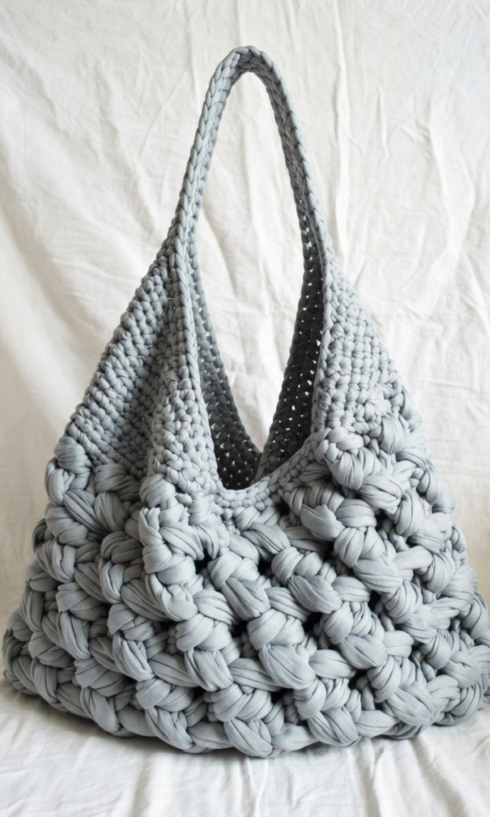 Grey Bubble Tote